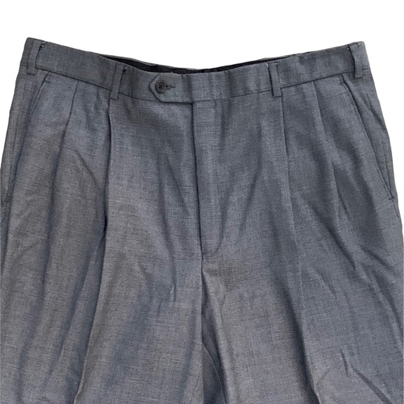 Brooks Brothers Loro Piana Super 110 100% Wool Gray Two Button Suit Size 43R - Picture 7 of 13